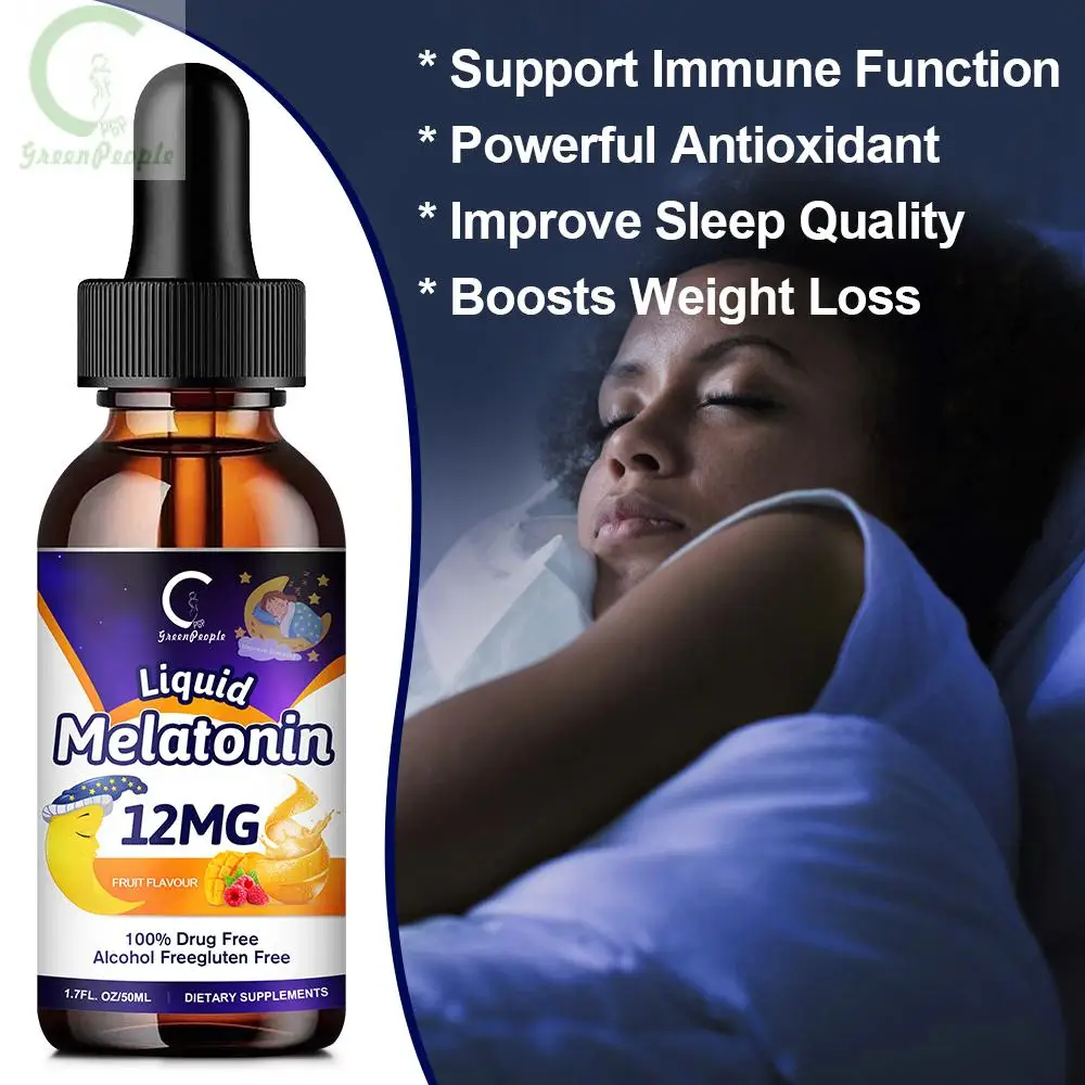 GPGP Greenpeople 12MG Melatonin Help DeepSleep&Save Insomnia Improve Sleep Adjust the Body clock Keep Energy for Insomniac