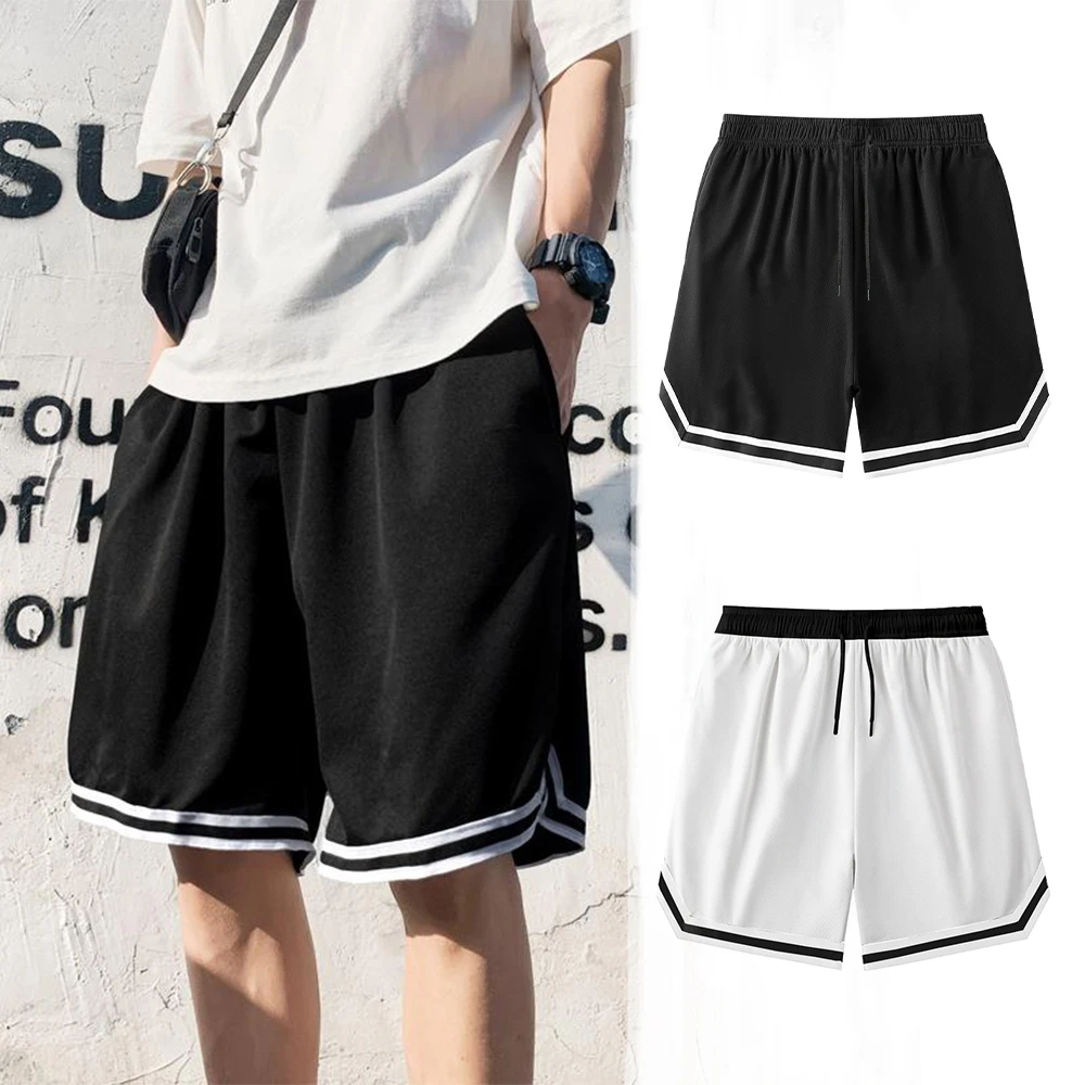 Men's Sports Shorts Loose Summer Men Basketball Shorts Sporty American Style Quick Drying Casual Breathable Short