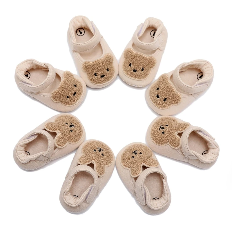 

0-12M Newborn Infant Baby Boys Girls Shoes Cute Bunny Bear Fall Spring First Walkers