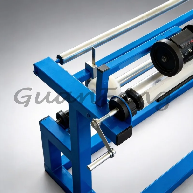 Heavy-duty Manual Glass Film Rewinding Machine, Roll-to-roll Slitting Machine, Protective Film Cutting and Winding Machine