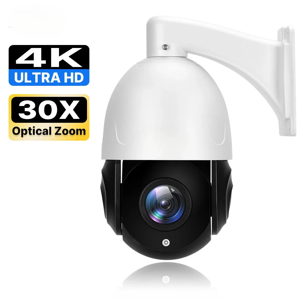 IP66 30X Optical Zoom Icsee HD Night Vision Network Cctv Outdoors Security 4k 8mp Poe Camera Ptz