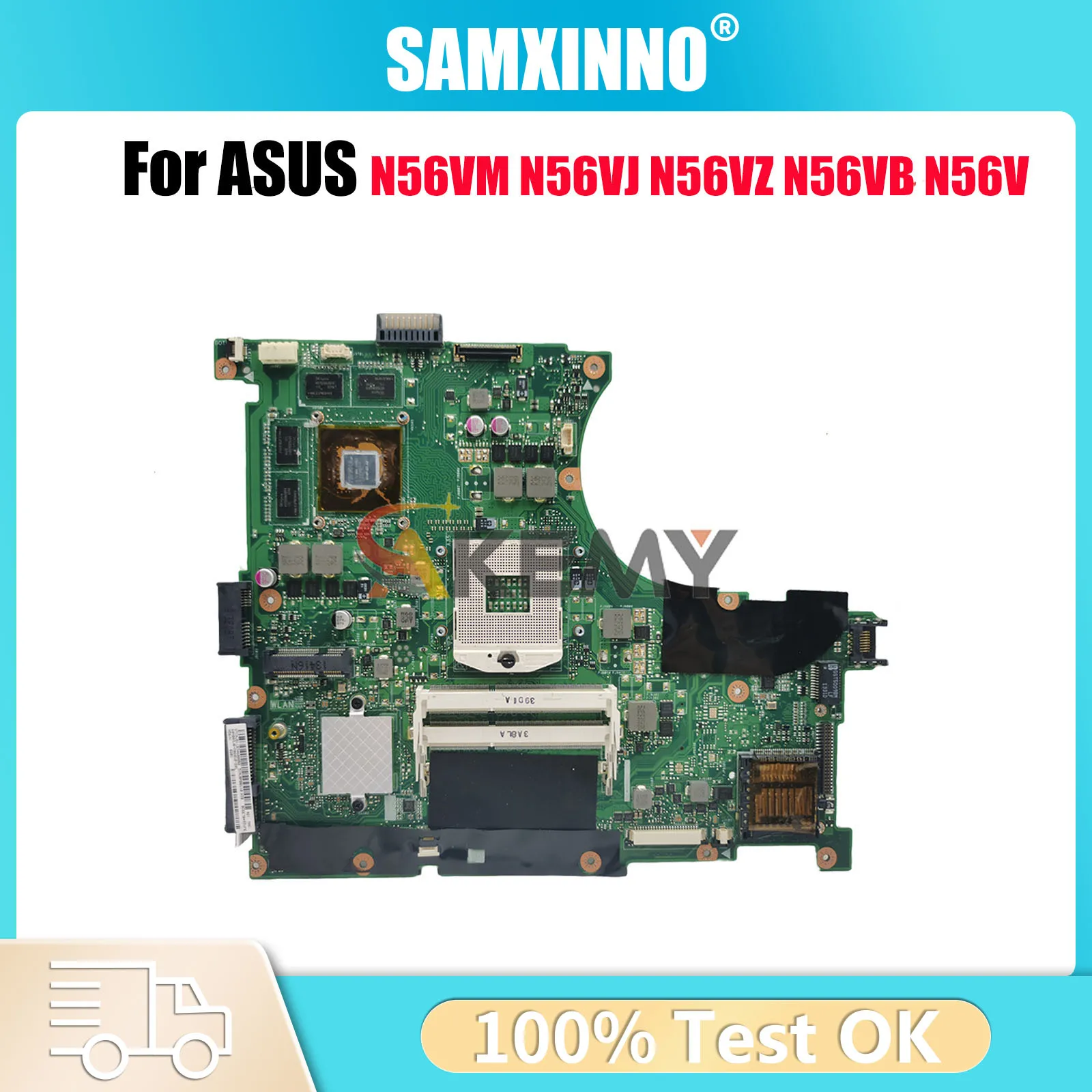 

N56VM Laptop Motherboard For ASUS N56V N56VB N56VM N56VZ N56VJ N56VV Notebook Mainboard in stock 100% tests OK fast shipping