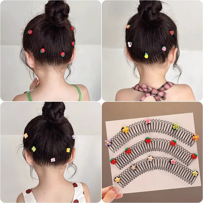 Camellia Hair Comb Invisible Bangs  Clip Tidy Artifact Hair pin Girls Hairpin Women Tools Fixed Inser Comb Hair Accessories