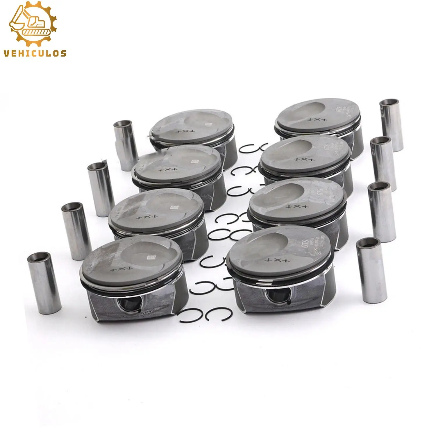 94810304824 94810304724 8PCS M48 Pistons & Rings Kit For Porsche Cayenne Panamera S GTS 957 970 4.8L V8 M48.01/02/20/40 4806CC