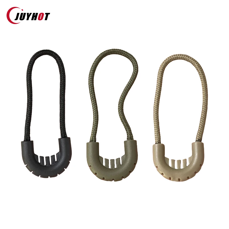 10Pcs EDC Multi-purpose Zip Zipper Pulls Cord Rope For Outdoor Travel Clothing Backpack Anti-theft Zip Tails Security Buckle