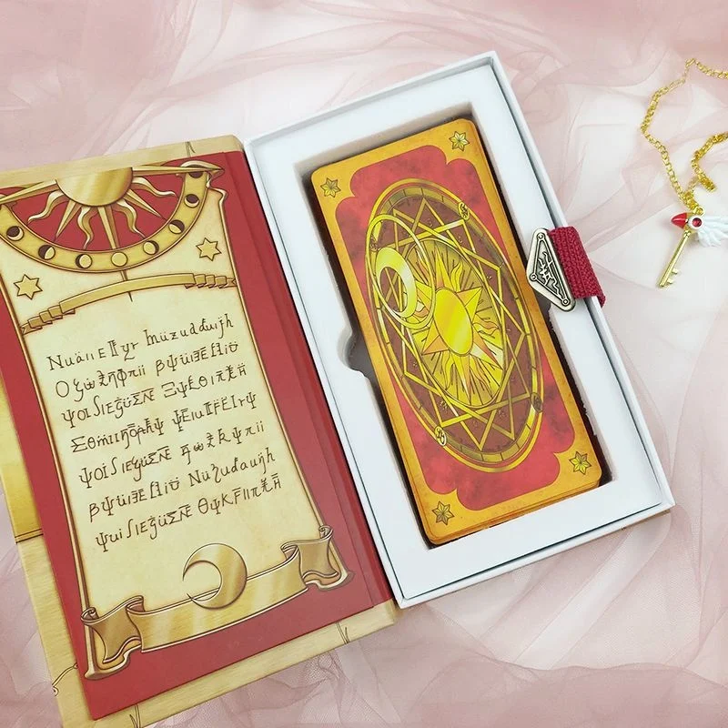 Anime Cardcaptor Sakura 56Pcs Clow Card / Sakura Card Buckle Magic Book Shaped Outer Box Fan Collection Commemoration Girl Gift - view 4