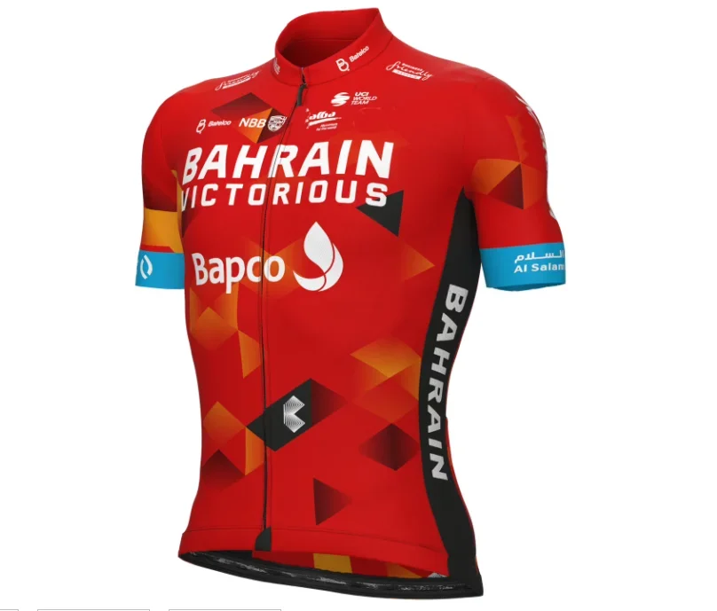 LASER CUT 2022 BAHRAIN  VICTORIOUS TEAM 3 COLORS ONLY SHORT SLEEVE CYCLING JERSEY SUMMER CYCLING WEAR ROPA CICLISMO