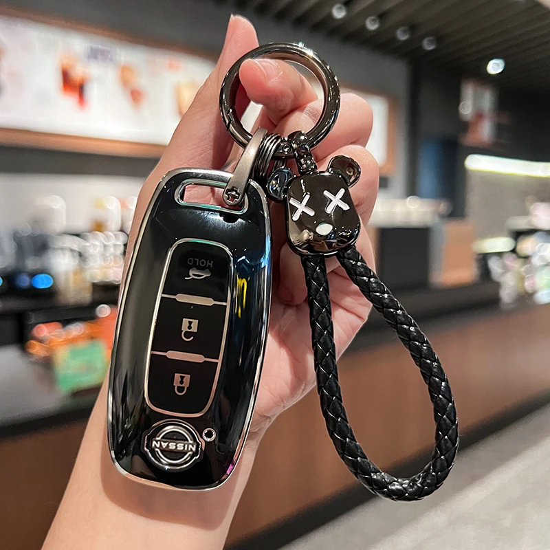 3 أزرار سيارة مفتاح بعيد غطاء قذيفة لنيسان Teana قاشقاي X-Trail ركلات تيدا لإنفينيتي سيارة كيرينغ