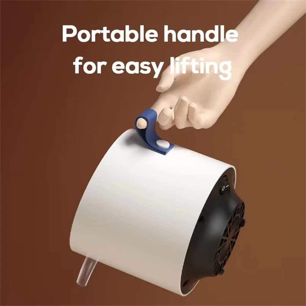 500W Portable Mini Space Heater Fan Desktop Personal Warmer Quiet Low Noise with Overheat Auto Shut Off for Small Room Heating