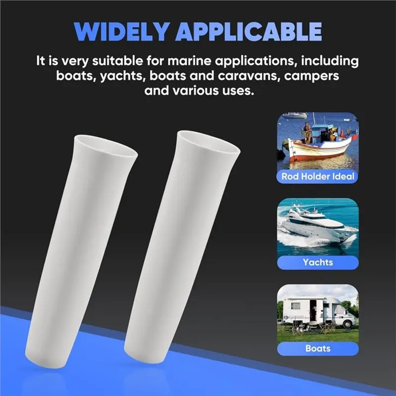 A89E-10 Pack Marine Fishing Rod Holder Insert Sleeves
