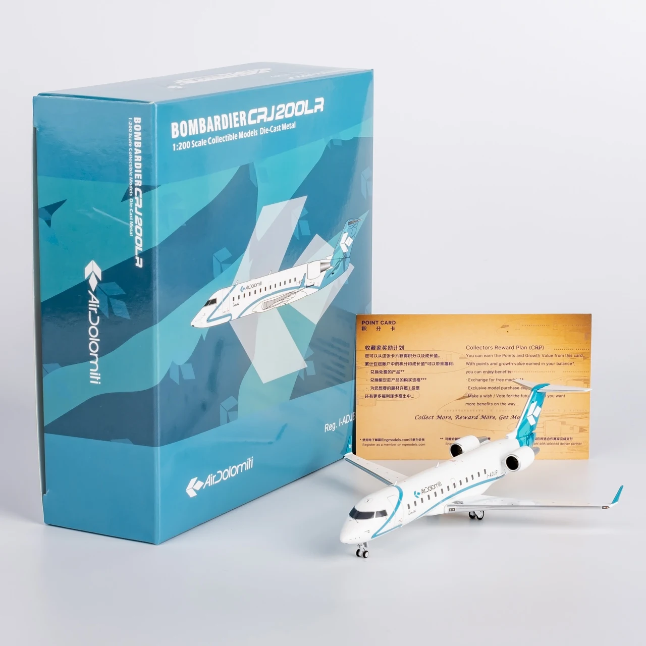 

52090 Alloy Collectible Plane Gift NG Model 1:200 Air Dolomiti Bombardier CRJ-200LR Diecast Aircraft Jet Model I-ADJB