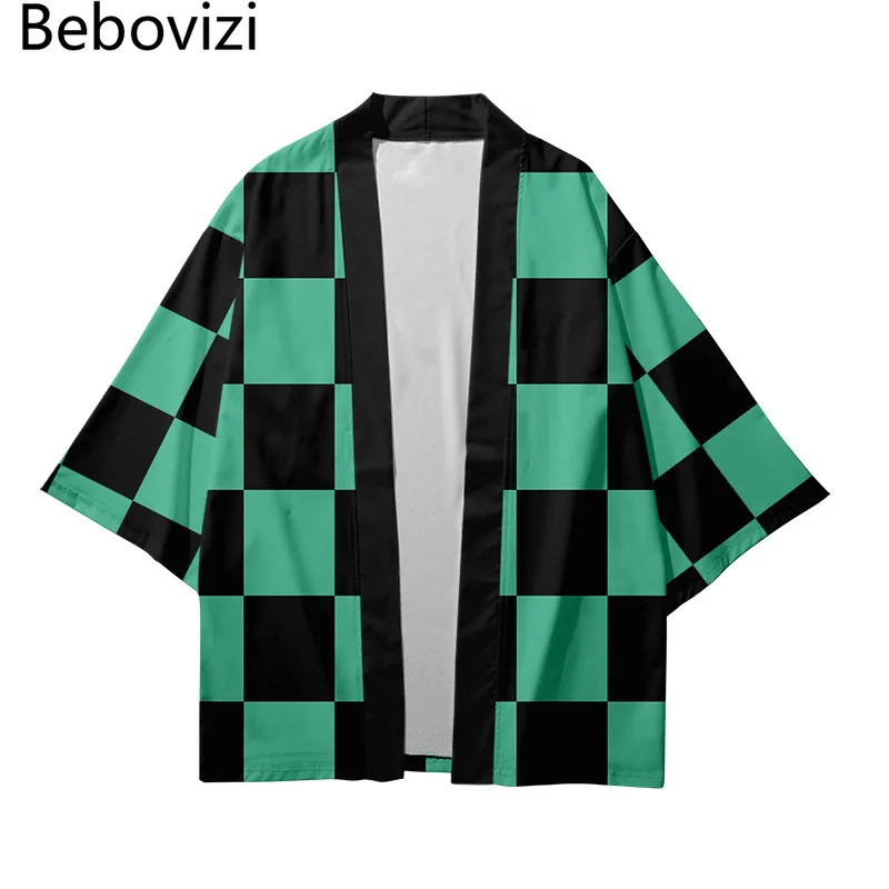 Japanese Cosplay Samurai Beach Cardigan Asian Women Men Harajuku Kimono Tops Clothing Plus Size 6XL 5XL 4XL Loose K20