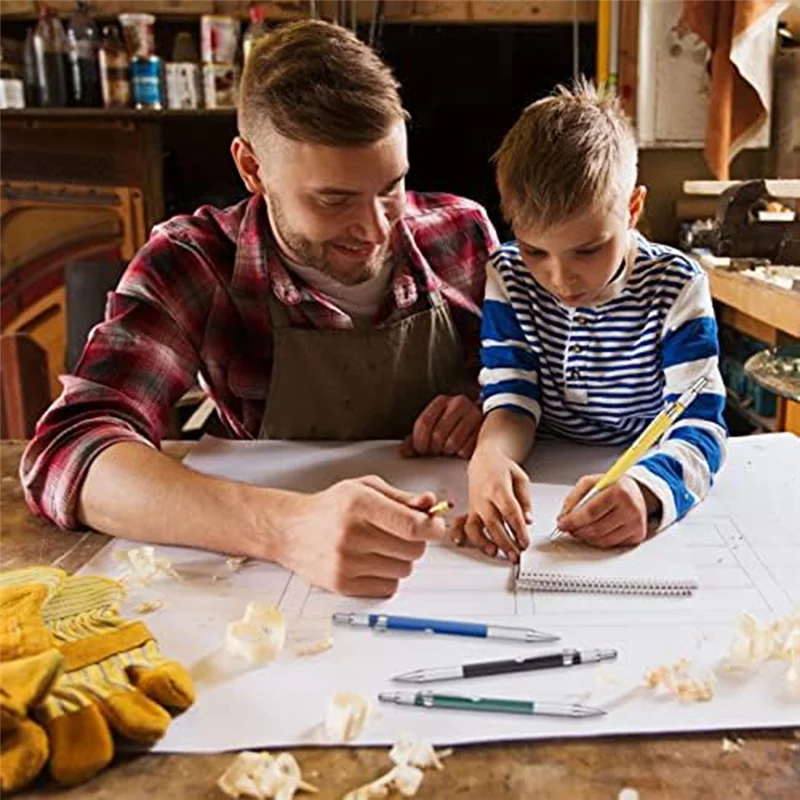 AB06 12 قطعة قلم لحام مع 6 صناديق عبوات مستديرة لقلم لحام الصلب لأنبوب الأنابيب