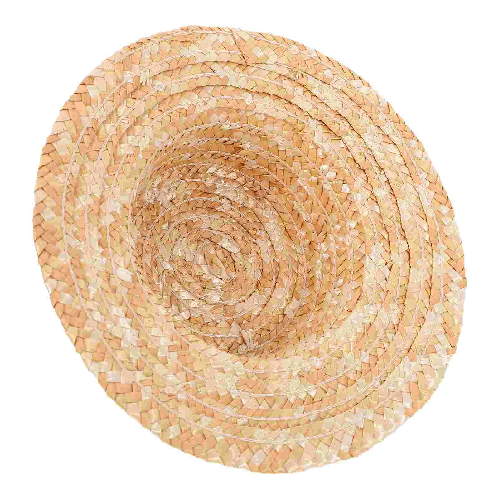 

Mini Model DIY Accessories Woven Caps Craft Hats Photo Prop Small Miss