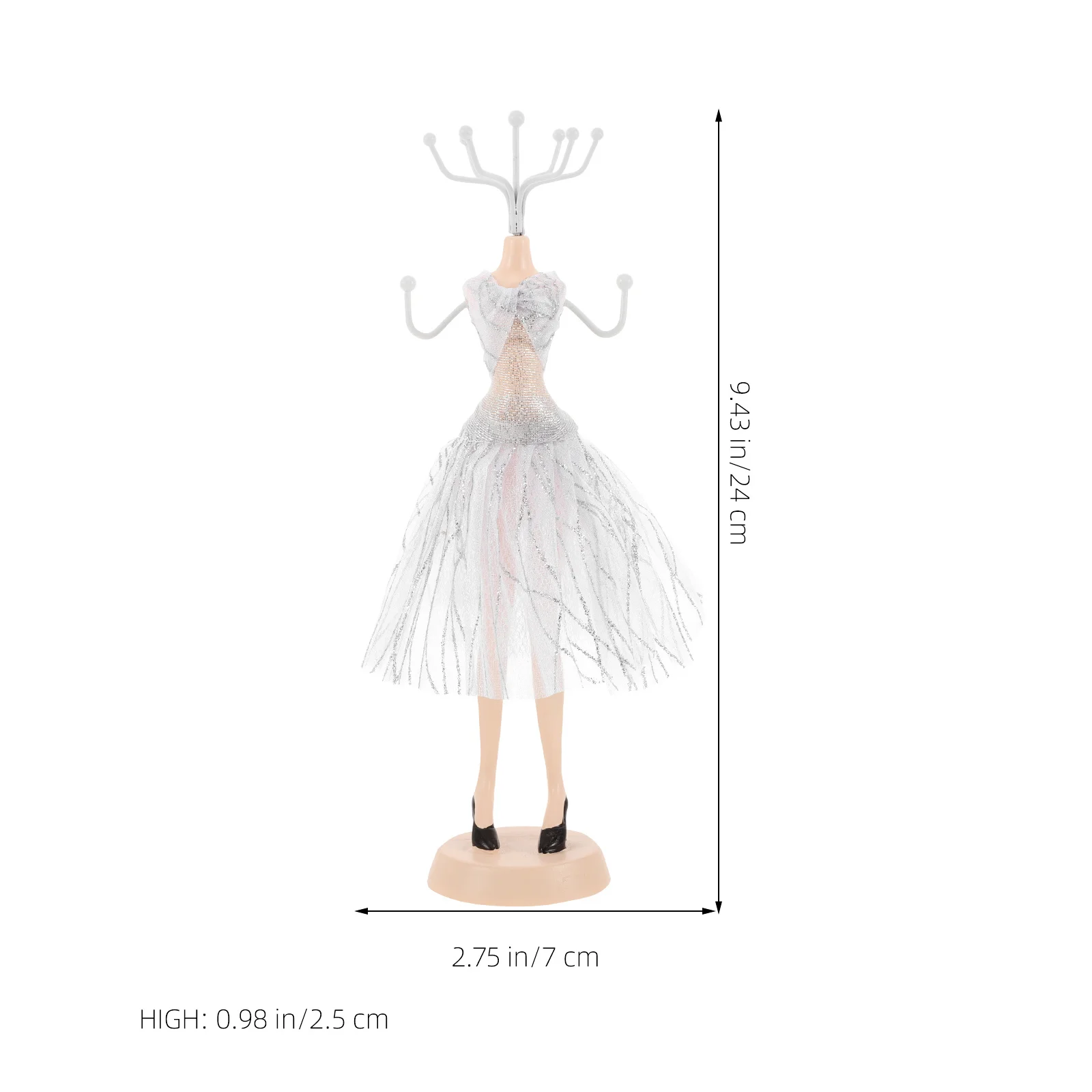 Jewelry Display Stand Fine Craftsmanship Vertical Necklace Earring Ring Holder Space Saving Design For Craft Shows Jewelry