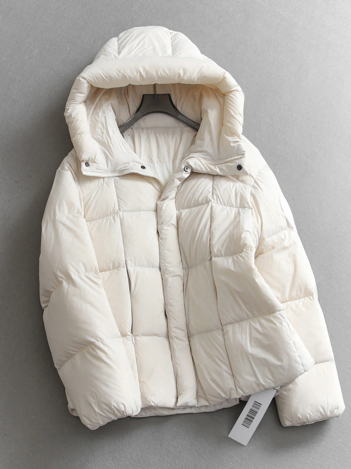 

Cloud Feeling Light Warm Puffy Bread Thickened Long Sleeve Loose Women's down Jacket Coat Warmth Insulation Casual Style