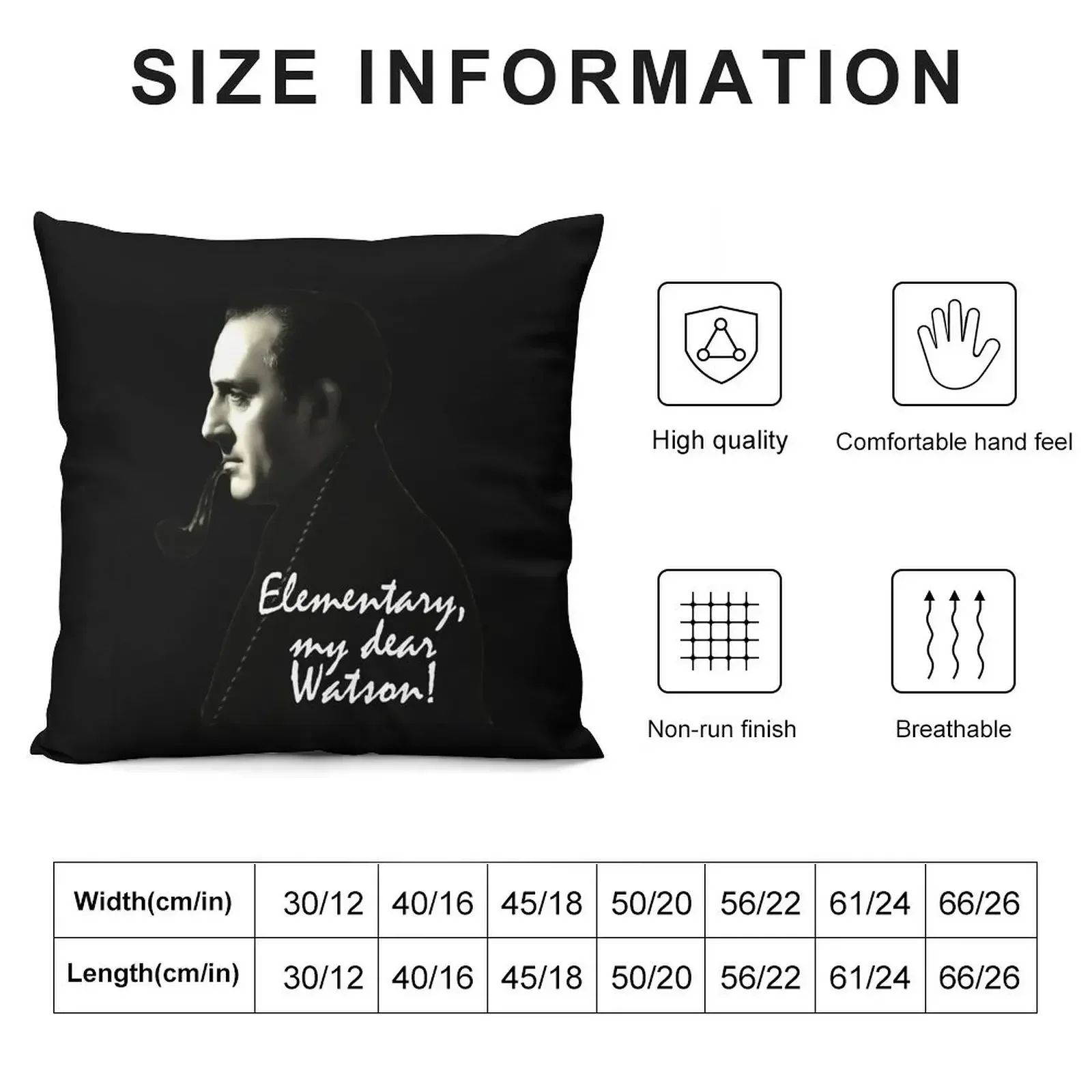 Elementary, my dear Watson! Throw Pillow Pillow Cases Decorative ornamental pillows for living room Throw Pillow