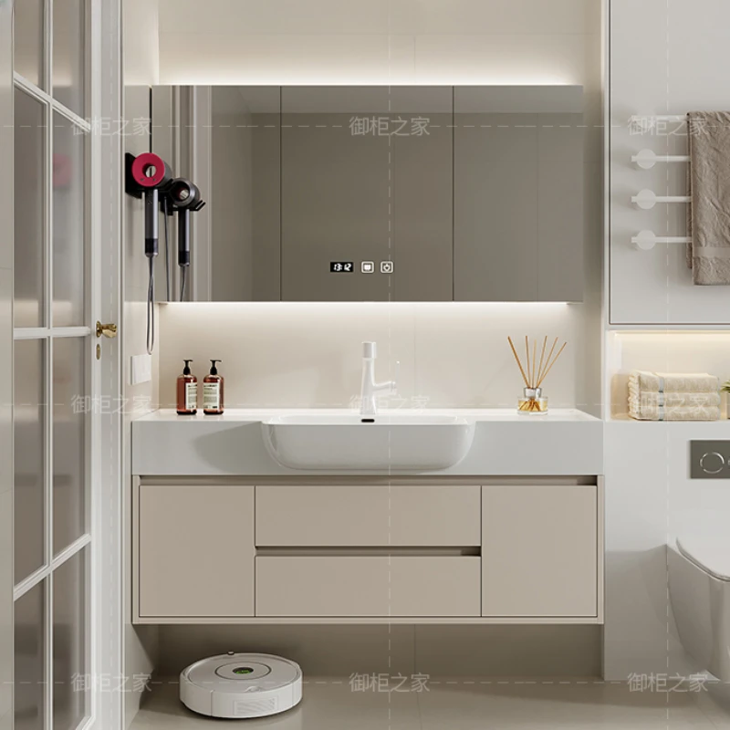 Storage Shelf Floor Bathroom Cabinet Furniture Luxury Plastic Wardrobe Closed Toilet Salon Station Washbasin Towel Gabinete