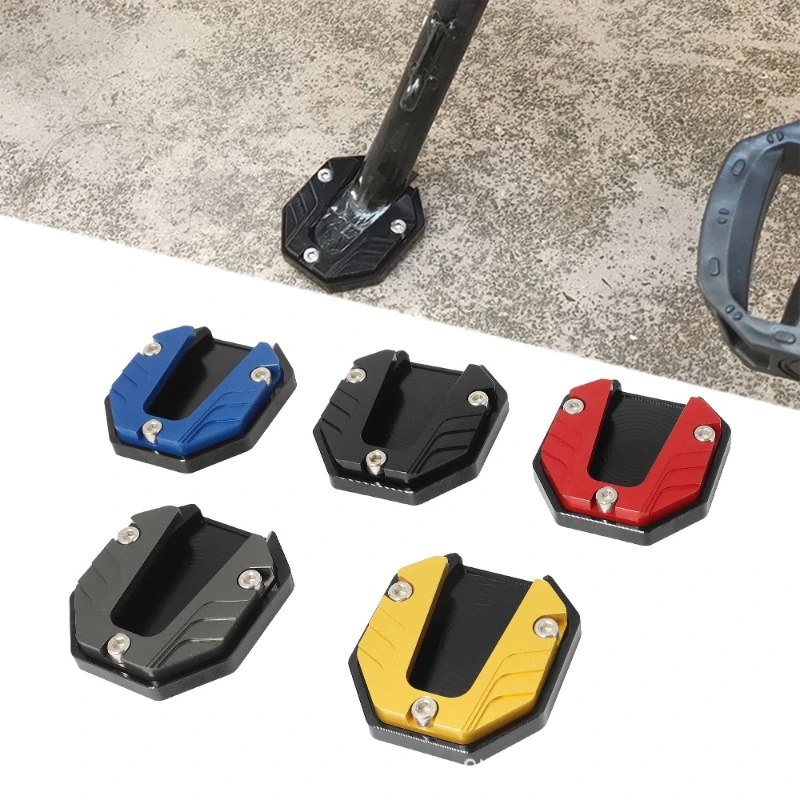 

Motorcycle electric car non-slip side support base side kickstand sitting aluminum alloy modification foot support increased bas