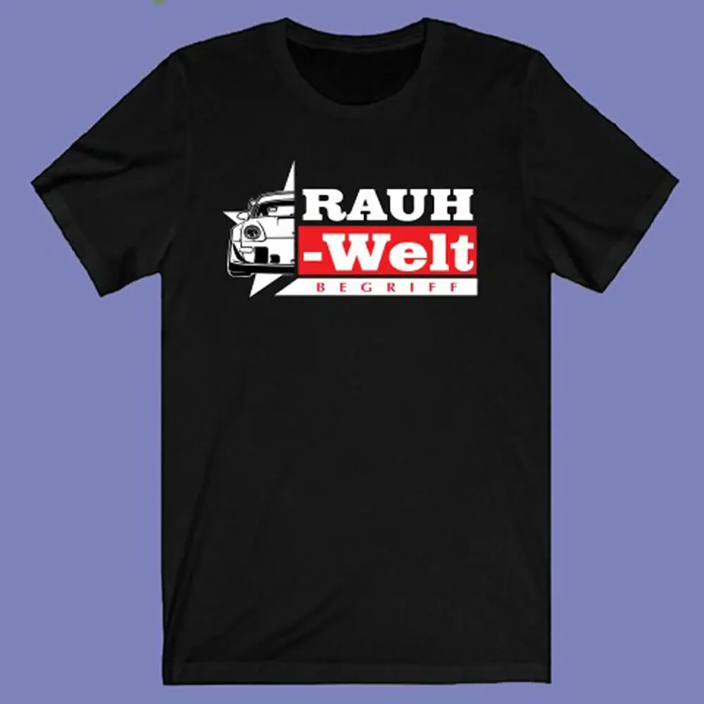 RWB Rauh Welt Begriff Racing Car Logo Men's Black T shirt Size S 3XL long or short sleeves