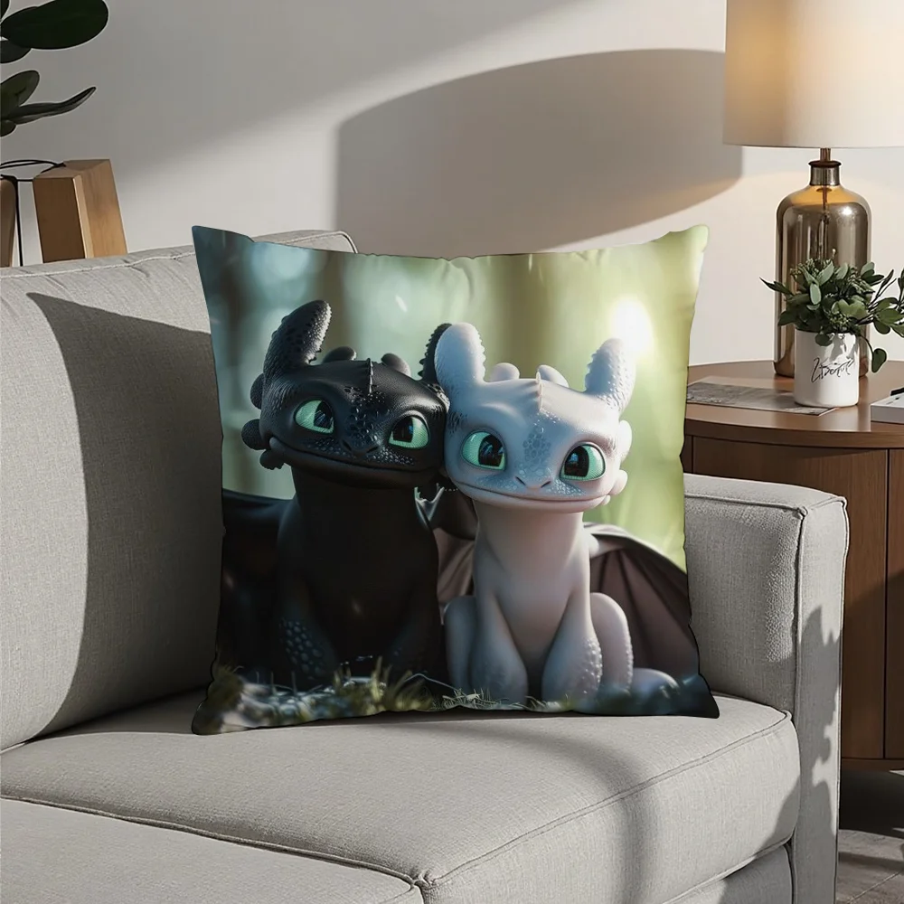 

How To T-Train Your D-Dragon Pillow Case Plush Fabric Soft Pillowcase Double Sided Print Cushion Cover Household Gifts