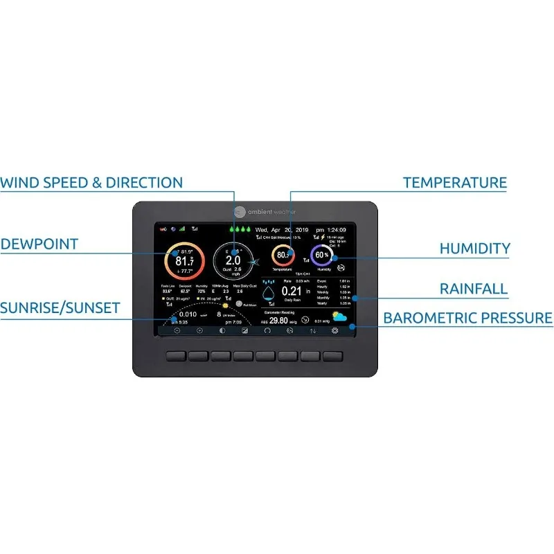 Stazione meteorologica intelligente ad ultrasuoni WS-5050