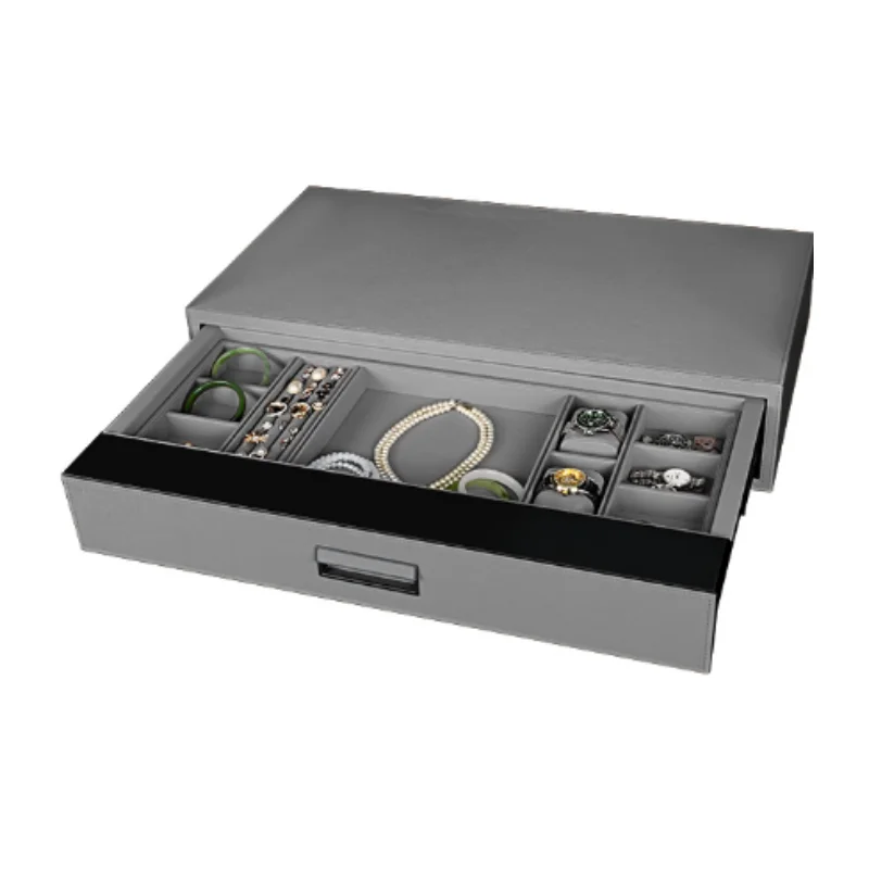 Smart hidden drawer box safe built-in fingerprint password deposit safe drawer wardrobe accessories