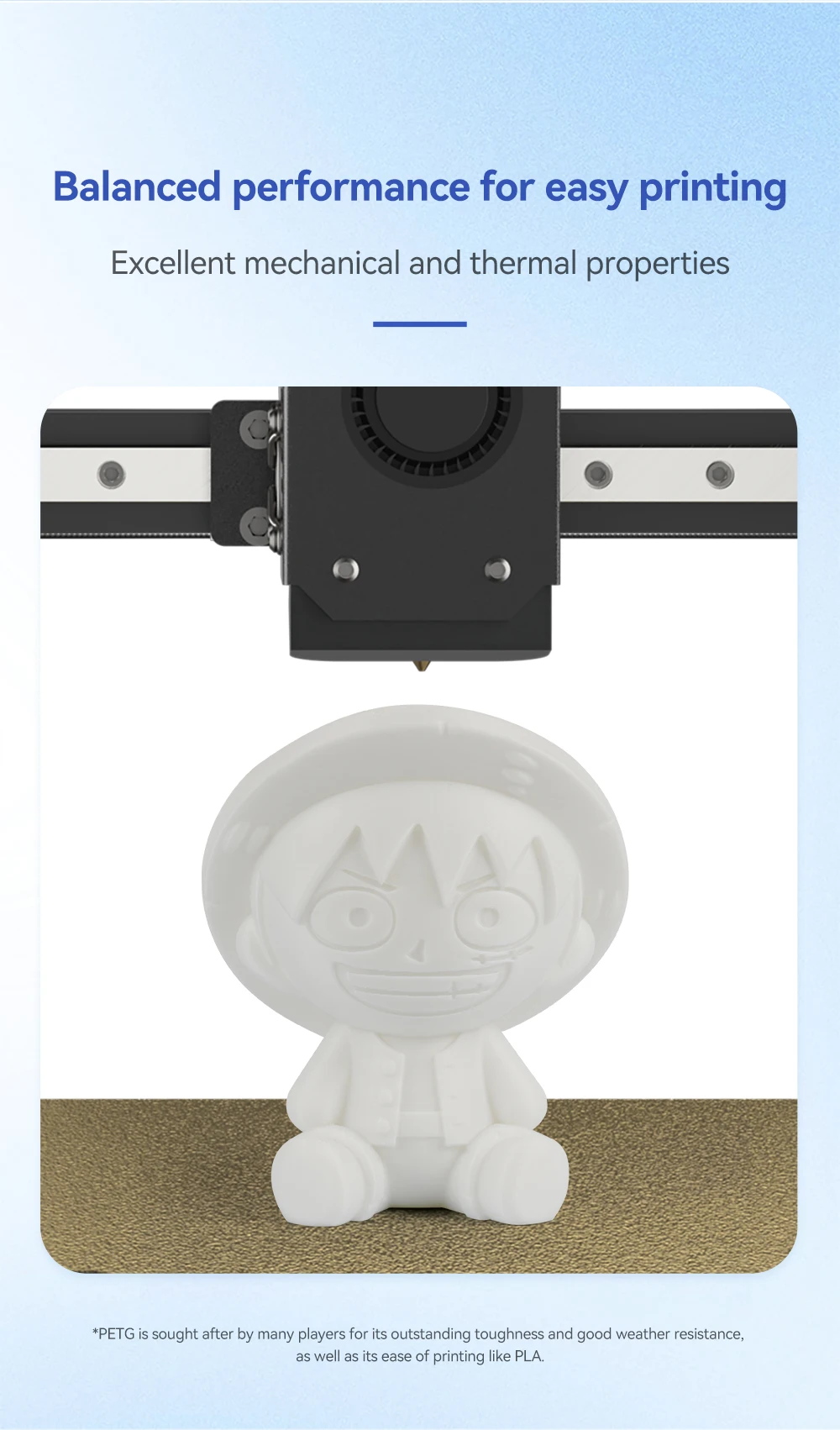 KEEPANG 5 kg PETG 3D-Drucker-Filament, 1,75 mm, hohe Zähigkeit, ordentlich gewickelt, 3D-Druckmaterial, DIY-Bastelwerkzeuge für 3D-Drucker – Detail 6