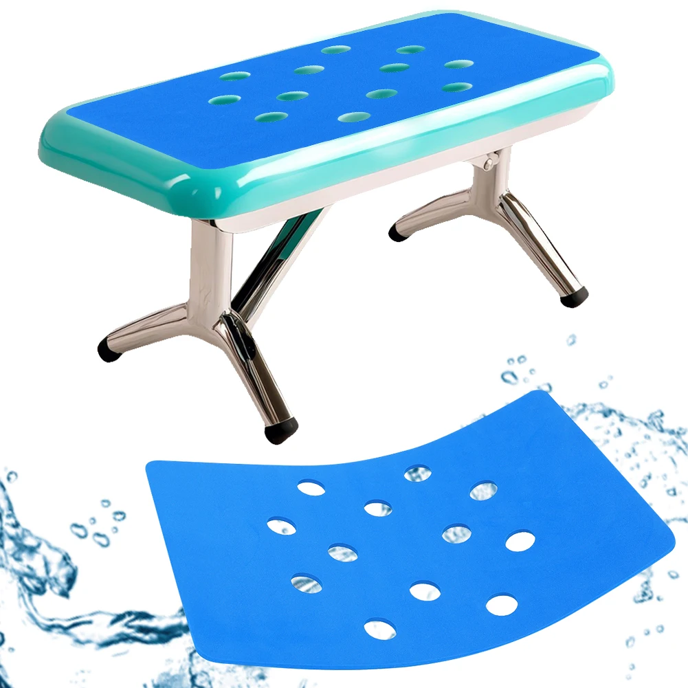 Shower Chair Pad Bath Seat Cushion with Adhesive Backing Shower Seat Mat Shower Bench Cushion for Elderly