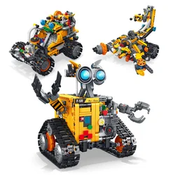 3 in 1 STEM Building Blocks Set,Remote/APP Controlled Robot Toy Coding Set for Kids Ages 8-16,588pcs