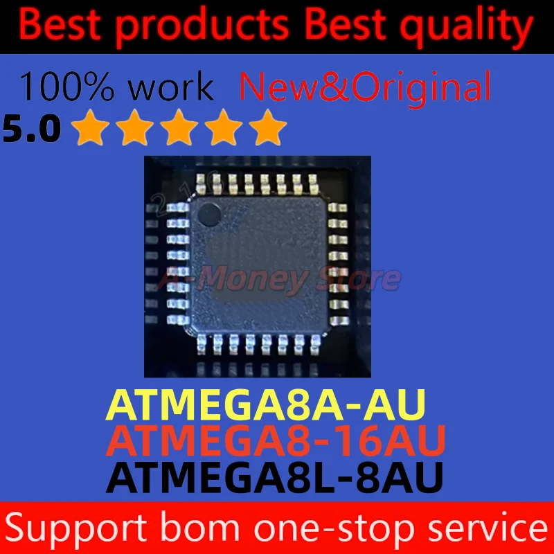 (2pcs) ATMEGA8A-AU ATMEGA8-16AU ATMEGA8L-8AU ATMEGA8 16AU ATMEGA8A AU ATMEGA8L 8AU QFP-32