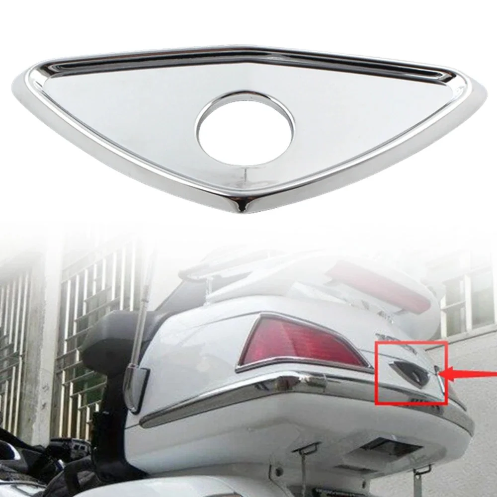 

Chrome ABS Trunk Lock Key Accent Trim Fairing For Honda Goldwing GL1800 2001-2011 2012 2013