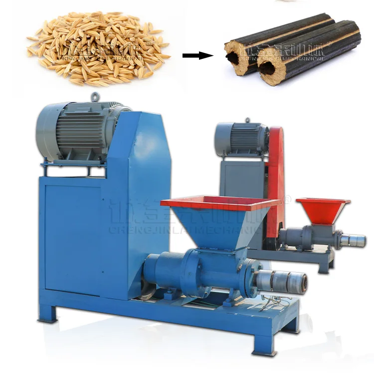 

Sawdust Rice Husk Screw Press Compressing Making Briquette Machine 300-600kg/h Carbon Steel PLC Controlled