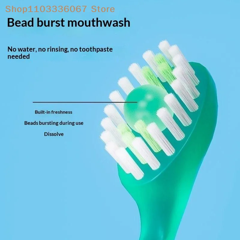 2Pcs Mini Travel Toothbrush With Toothpaste Fresh Breath Disposable Dental Floss Independent Packaging Oral Hygiene Care Tools