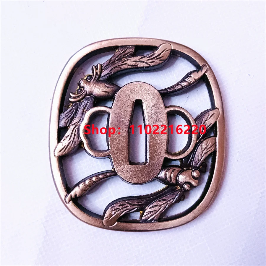 Very Beautiful Copper Soild Brass Handguard Tsuba Guard Fuchi Kashira Menuki For Real Japanese Samurai Katana Sword Fittings New