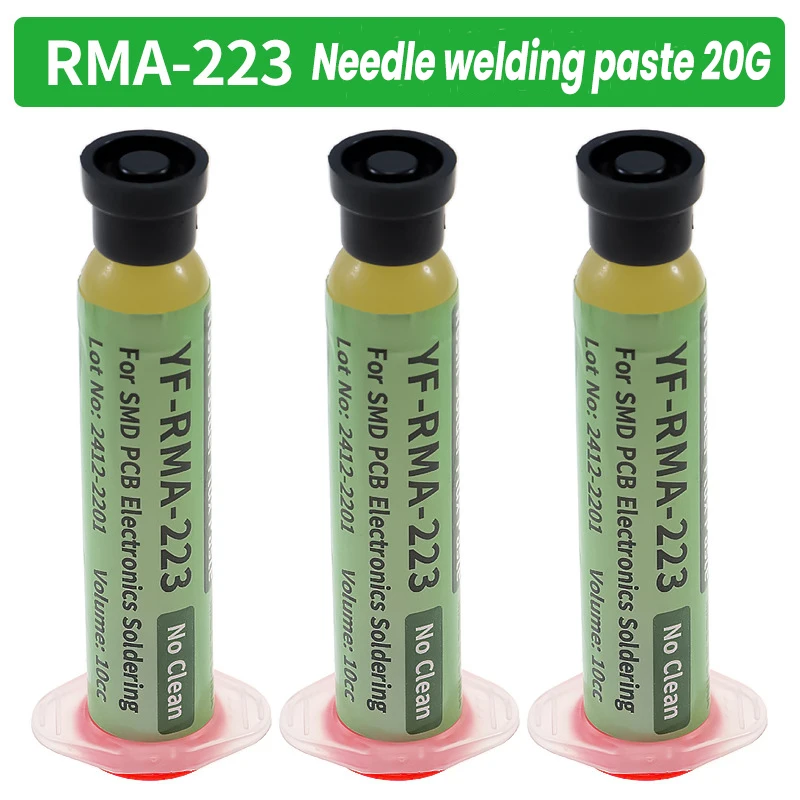 Solder Paste Soldering Low Temperature Lead-free Syringe No Clean Welding Flux YF-HB18/YF-RMA-223/YF-RMA-559/560 Repair Flux