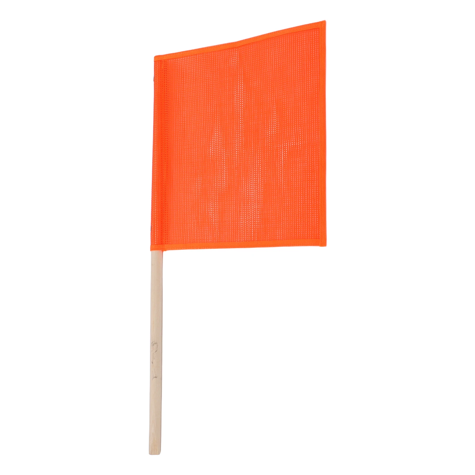 

Traffic Safety Durable Mesh Handheld Pole Hand-Waving Highway Flag Wooden Pole Warning Flags for Trucks Highway Construction
