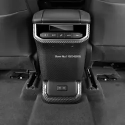 For Toyota Highlander XU70 2020-2022 2023 Hybrid Rear Air Condition Vent Outlet Frame back Anti kick board USB Cover Sticker