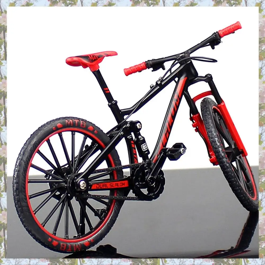 X18A-Mini 1:10 Legering Fietsmodel Diecast Metalen Vinger Mountainbike Downhill Fiets Volwassen Collectible Kinderen