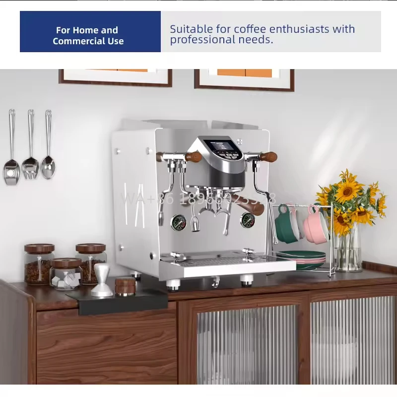 

Кофемашина Профессиональная кофемашина для эспрессо с двойным бойлером для коммерческого полуавтоматического эспрессо Coffeshop