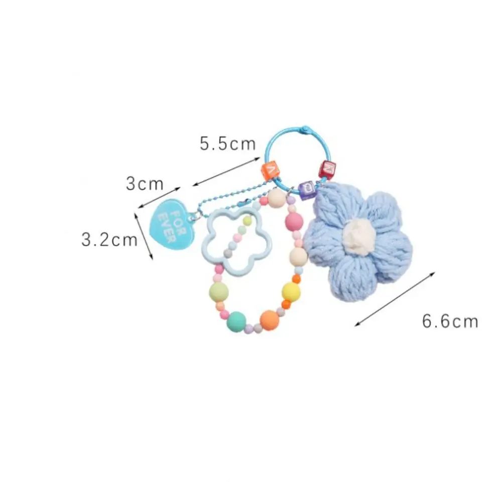 سلسلة مفاتيح أكريليك ملونة ، زهور بخمس بتلات ، زخرفة حقائب ، مصنوعة يدويًا ، جذابة ، عالية الجودة