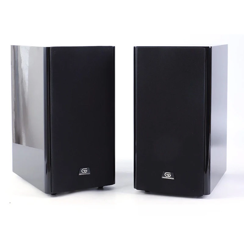 Caixa de Som Passiva HIFI de 4 Polegadas com Drivers VIFA, Acabamento em Pintura Piano, Potência de 100W, Crossover de 2 Vias, Gabinete de Madeira
