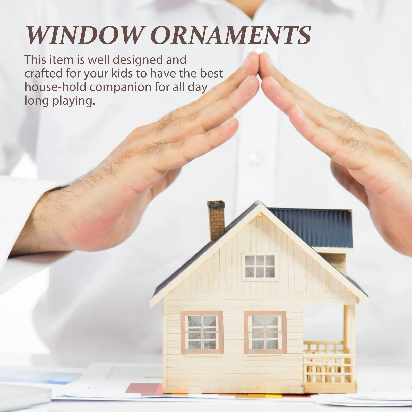 

4 шт. миниатюрные оконные рамы для кукольного домика, декор, маленькие аксессуары для оконных рам, украшение для дома, декор для кукольного домика