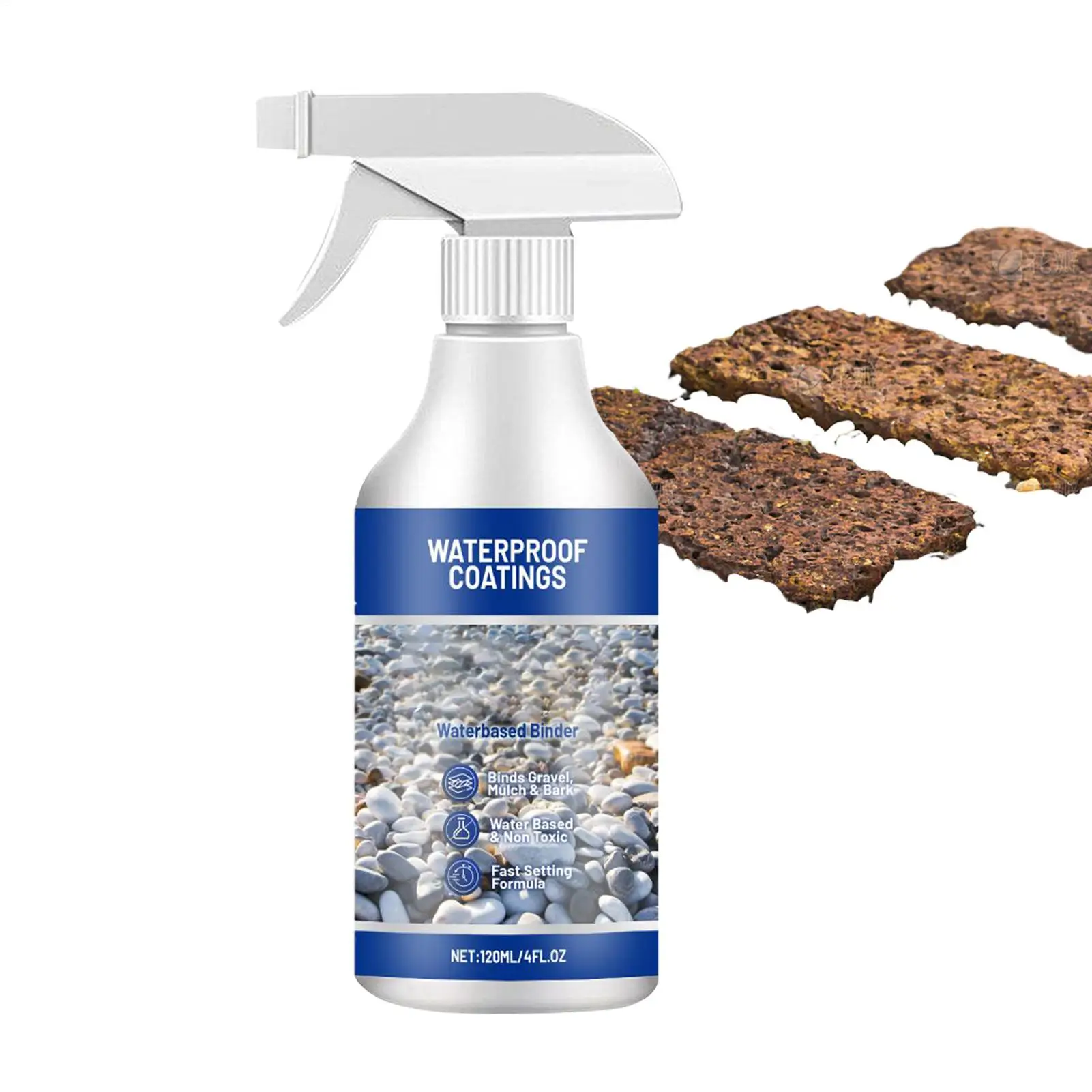 

120ml Gravel Glue For Landscaping Landscape Rock Glue Sealer Adhesive Stabilizer Waterproof Fast Drying Spray For Outdoor Yard