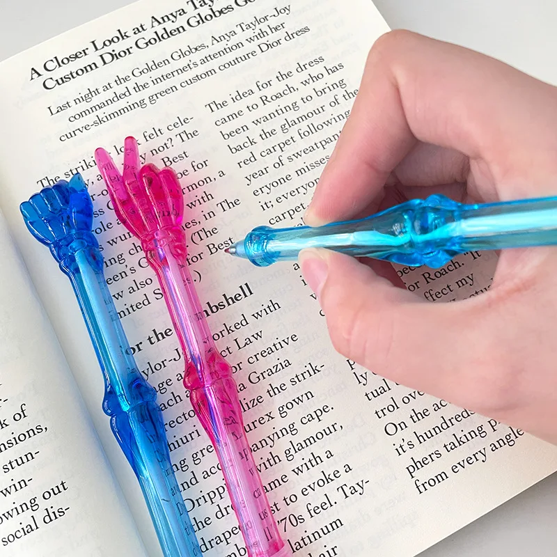 

Шариковая ручка Fun Fingers, новинка, игра с угадом пальцев, ручки-рок, бумага, ножницы, ручка для письма, гелевые ручки, школьные и офисные канцелярские принадлежности