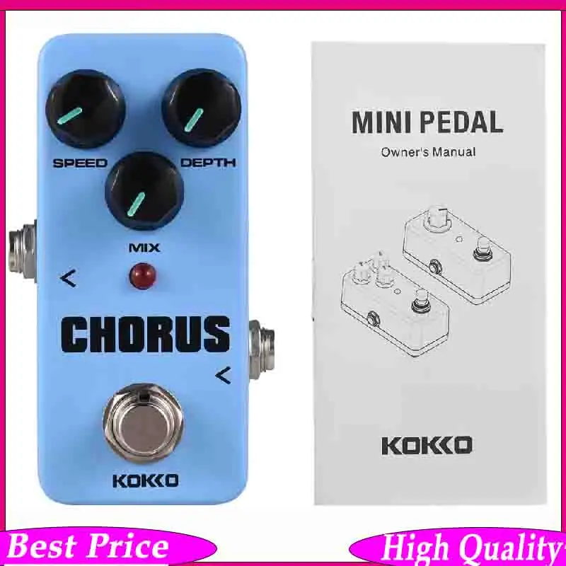 

Педаль эффектов KOKKO CHORUS FCH-2 Mini для гитары – портативный аналоговый модулятор с эффектом хорус и True Bypass для электрогитары