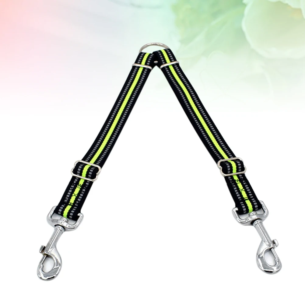 

Double Head Pet Traction Strap Reflective Stripe Adjustable Dog Walking Rope For Small Medium Large Dogs Puppy