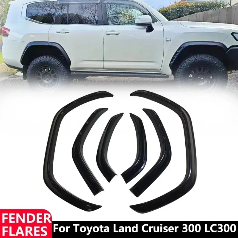 Car Mudguard Fender Flares Wheel Arch Extensions Kit For Toyota Land Cruiser 300 LC300 2021-2024 4x4 Offroad ExteriorAccessories