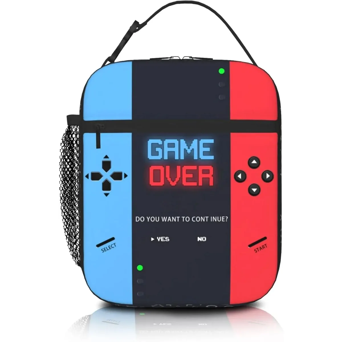 

2025 New Game Lunch Box for Boys Girls, Insulated Lunch Bag Portable Reusable Gaming Lunchbox for Work Office Travel Picnic