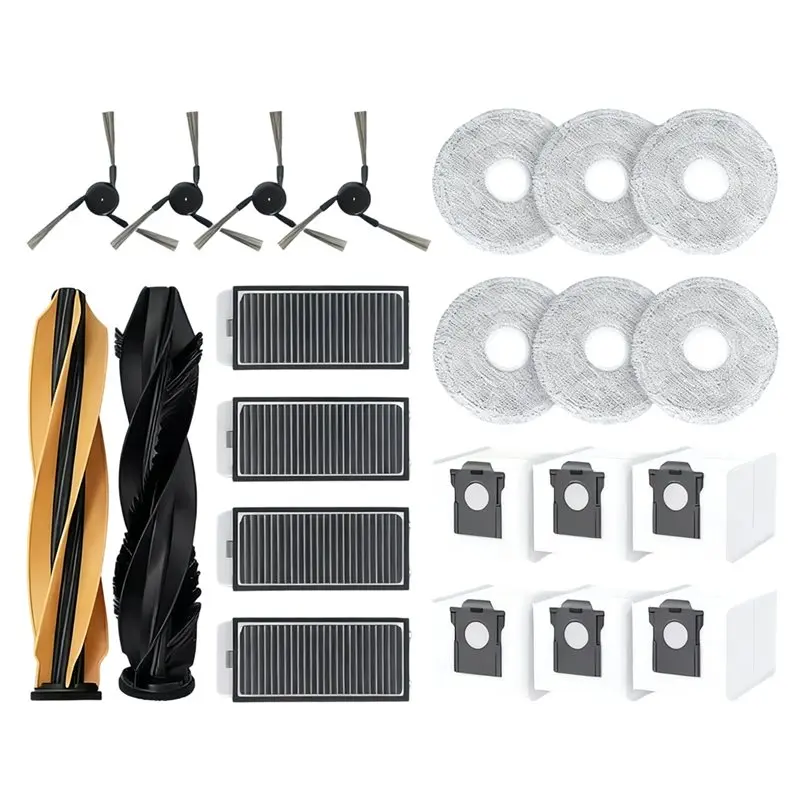 ملحقات كنس M04K 22 قطعة لـ Dreame X50s Pro Master/For Matrix 10/For Matrix 10 فرشاة جانبية فائقة الرئيسي مرشح ممسحة الغبار Ba #1